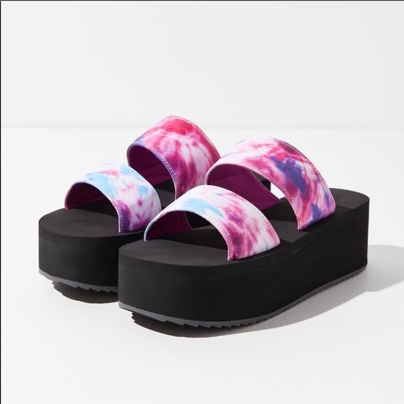 Urban Outfitters Ava Tie Dye Platform Sandals - Picture 2 of 4